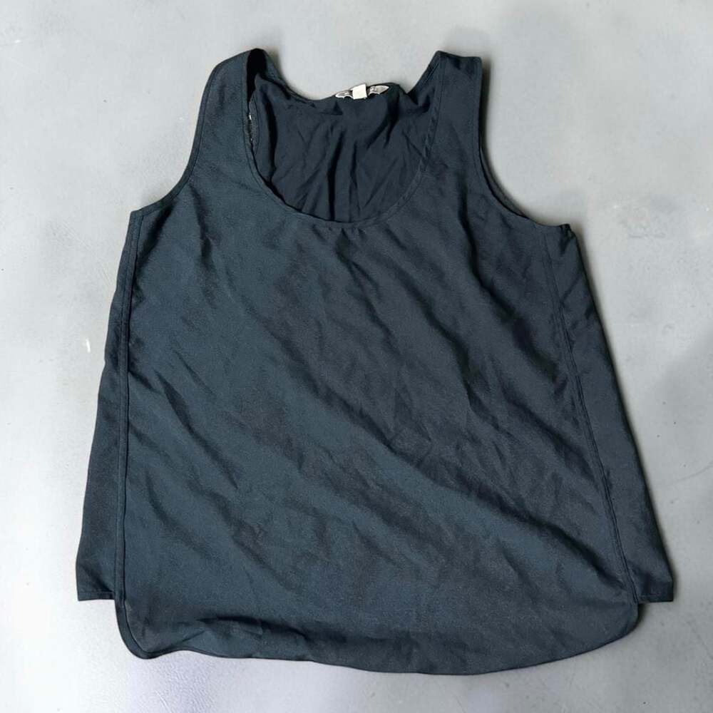Banana Republic Scoop Neck Sleeveless Blouse Black M